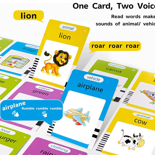 Die neueste frühkindliche Bildungsmaschine für Kinder FLAH CARD KINDERSPRÜFEN KARTER MACHINE ENGLISCHE FLASH MEMORD CARDE Lernmaschine [Pink] 112 Karten (224 Inhalte) Englisch