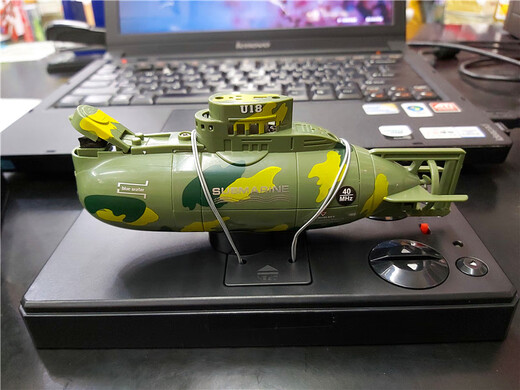 Sinus nexus six-way wireless remote control Hailang submarine model nuclear submarine miniature electric boat toy fish tank blue remote control nuclear submarine 586 official standard configuration