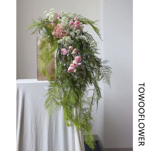 
LZJV Natural Windsen Series%7C Waterfall Holding Simulation Flower%7C: Bride Wedding Photography Props Home Desktop Flower Waterfall New Style 18