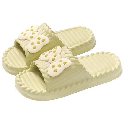 Dadong (dusto) cute outdoor sandals for women summer 2025 new home interior thick sole bathroom non-slip EVA couple sandals men deep purple [Bow shoe flower accessories] 36 -3735-36