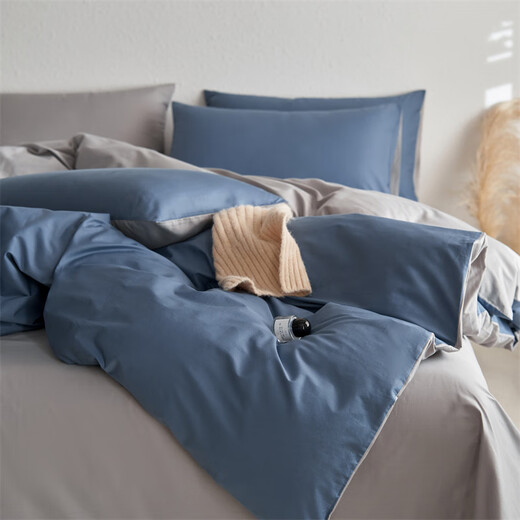 Nanjiren quilt core + pure cotton four-piece set + pillow core spring, autumn and winter student dormitory bedding complete set of six-eight-piece bedding set B013 Gentleman Gray 200*230cm 8Jin Jin equals 0.5 kg Nanjiren quilt core + pure cotton four-piece set + pillow core spring, autumn and winter student dormitory bedding complete set of six-eight-piece bedding set B013 Gentleman Gray 200*230cm 8Jin Jin equals 0.5 kg