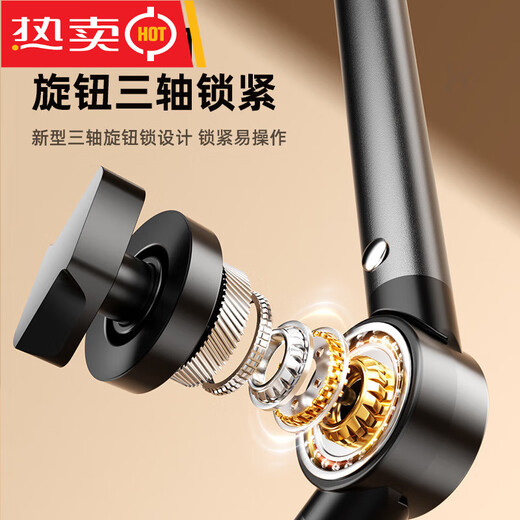 Floor-standing mobile phone overhead shooting live broadcast bracket telescopic support bracket for lazy people chasing dramas 1.6 meters* double arm mobile phone model