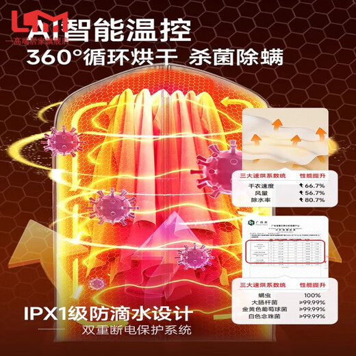 LISM Germany imported quality high-end portable dryer travel dormitory small home drying clothes mini folding travel drying artifact Yunbai-mid-range drying bag underwear bag storage bag