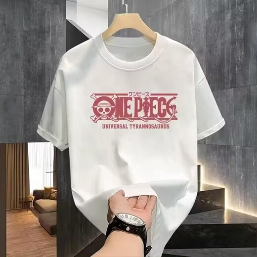 Jeep Spirit One Piece Anime Nika Luffy с коротким рукавом летние мужские и женские футболки Тренди Тренди Бренд Pure Cotton 220G Универсальный V1048 Black S