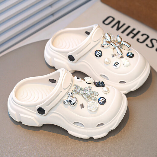 Chaussures pour enfants Linbuxan Chaussures des filles 2025 Été Nouveau enfant à orteils respirants pour les filles Sandales molles des filles Sandales TRENDY WHITE 31 [30-31 Même taille]