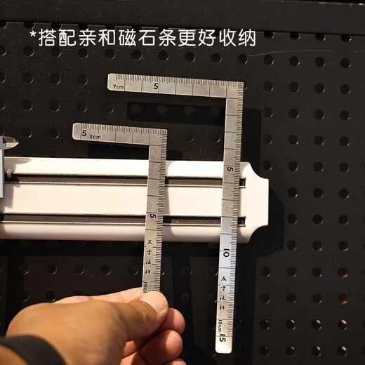 日本和高精度曲尺直角尺小型不锈钢迷你尺正反同刻度10/15厘米 3寸法师10*5CM 12101