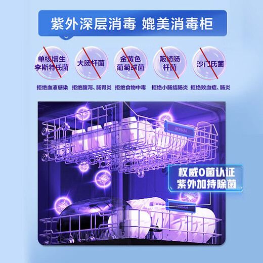 Boss, under-stove independent UV disinfection B60D 13 sets of 0-bacteria certified dishwasher, embedded hot air drying, 168h long-term storage, first-class water efficiency, fast washing, national subsidy, integrated washing, disinfection, drying and storage, 12 sets of upgraded capacity