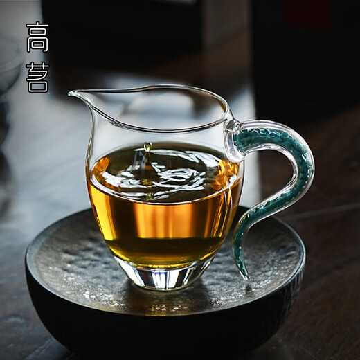 Tuojin German imported quality turquoise fair cup glass high-end 2025 new high-value crystal tea dispenser thickened transparent crystal turquoise fair cup