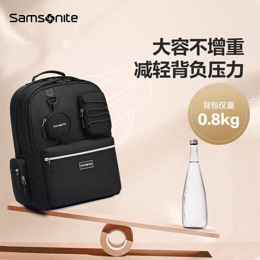 新秀丽（Samsonite）初高中生大容量书包男女减负高颜值双肩背包 NW4 紫色【27L大容量】 礼盒装