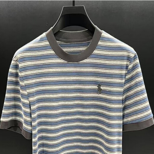 FR.YH.ZHLOMY VICTOR欧洲站顶奢夏季新品T恤NZN1396 条纹 XL 【130-150】