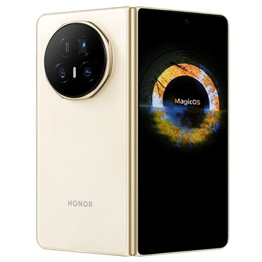 Honor Honor Magic V5 folding screen mobile phone magic v5 mobile phone national bank genuine 5G full network support instant delivery AI folding screen mobile phone warm white 16GB+1TB official standard (spot quick delivery)