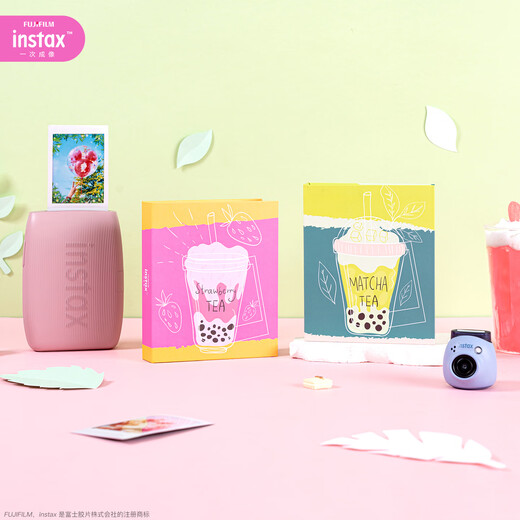 Fuji (FUJIFILM) original camera peripheral plug-in polaroid photo paper storage album mini 7+/SE/12/40/90/99/evo/wide 300/400/SQ 1/40 universal 3-inch matcha Bobo