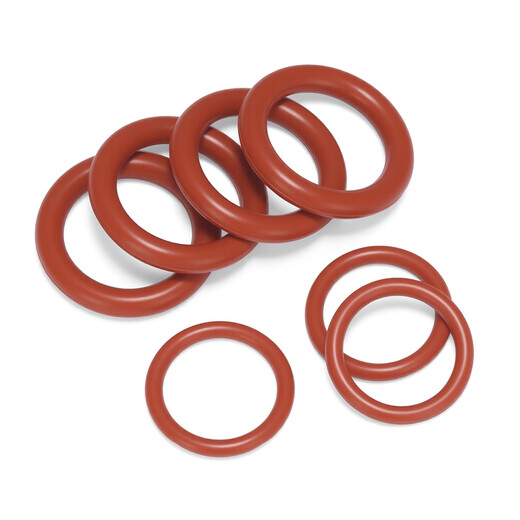 JINGGONG red silicone o-ring silicone gasket high temperature resistant waterproof wear-resistant gasket high elastic sealing o-ring outer diameter 16*wire diameter 2.4mm (100 pieces)