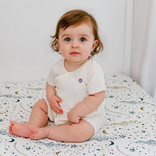 Nest designs baby fitted sheet bed cover newborn baby bamboo cotton gauze bamboo cotton elastic bed sheet children kindergarten nap bed cover Chuxue S (132*71cm) bamboo cotton elastic