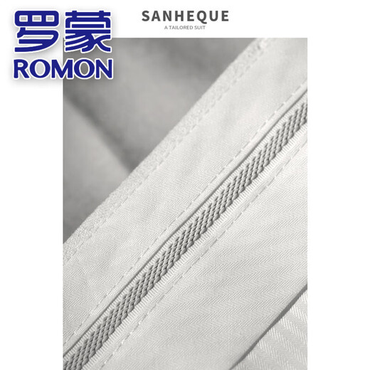 ROMON Haute Couture Suit Men's Slim Korean Style Groom Wedding Casual Suit Wedding Officiant Green Fruit Collar Dress Suit 20-103 White (suit + vest + trousers) XL 50