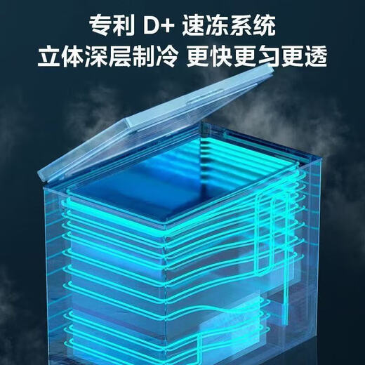 Midea Freezer BCD-206DKEMD (E) Dual Temperature Household Freezer Large Freezer Small Refrigerator Horizontal Top Door Small Refrigerator Energy-Saving Bass Freezer
