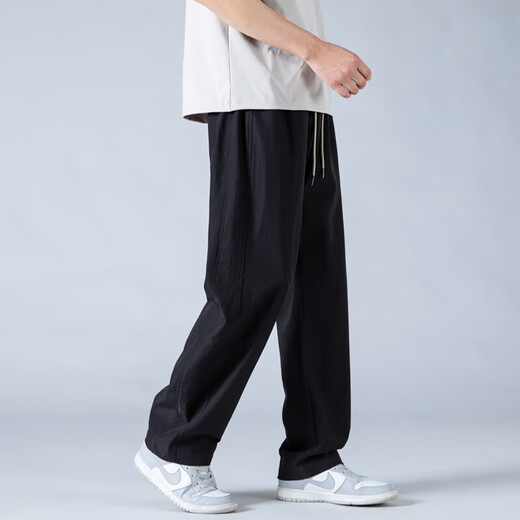 
Foss Phil pants men's summer and autumn style trendy mesh breathable versatile quick-drying straight sport ice silk casual pants CJ-6636 military green M