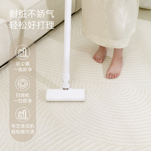 
Kanto IKEA Carpet Living Room Cream Style 2024 New No Washable Rubber Bedroom Room Bedside Blanket Home Simple Line-15938 240cm*400cm Gold Thickness Customized No