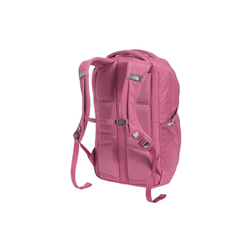 北面（The North Face）时尚简约拉链开合聚酯纤维书包背包双肩包常规女款红紫色 红紫色