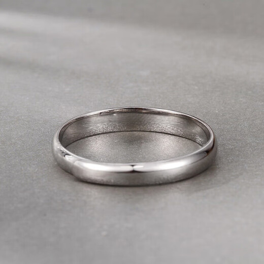 Nanfutong platinum ring for women PT950 smooth solid ring live Tianyuan ring couple ring for wife and girlfriend 5.36g