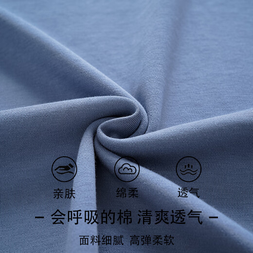 Langsha 2025 new men's pure cotton pajamas in spring and autumn round neck long sleeves trousers large size youth cotton home clothing set LS-11932 men [100% pure cotton] L [Suggested 100-120 Jin [Jin equals 0.5 kg]]