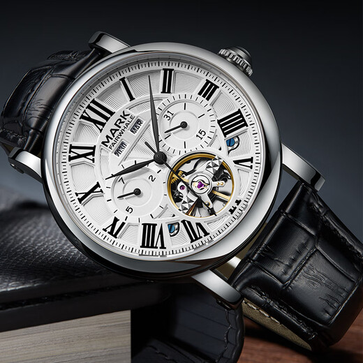 Mark Huafei Watch Men's Automatic Mechanical Watch Business Style Swiss Quality Student National Watch Waterproof Watch New Year's Gift 6017