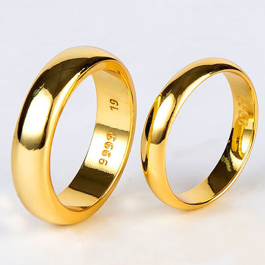 GAUSS CARLER Old Phoenix 2025 new color fashionable gold color ring men and women couple ring closed ring feeling men's size 19 130-153Jin Jin is equal to 0.5 kg the same style