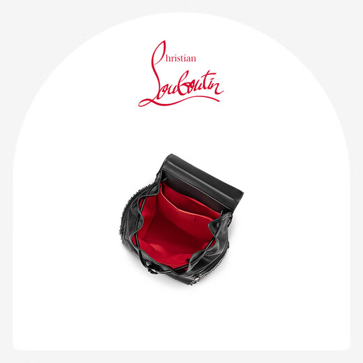 Christian Louboutin 618Cl/Lu Boding Funky Mochila remachada Negro