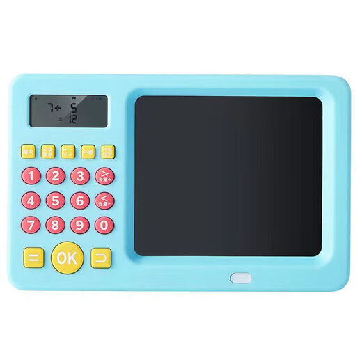 Calcul de calcul oral tableau d'écriture manuscrite pour enfants à dessin à dessin mathématiques Treasure Training Machine Tablet Learning Machine LCD Board d'écriture manuscrite Bouche Bleu (English Irside Board Mathematics Treasure