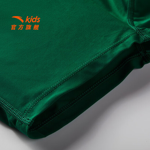 ANTA children's skirt for girls and boys 25 years summer trendy comfortable skirt pleated woven short skirt dark emerald green-3 150