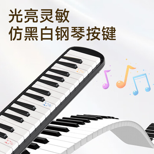 奇美37键小才女教学推荐口风琴（粉色、EVA轻便硬包、配吹奏说明）