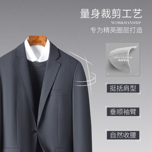 Futing [Twill Tissu] Early Automn Slim Fit et facile à prendre en charge les combinaisons simples et polyvalentes des hommes d'âge moyen pour les hommes