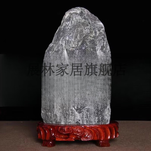 Authentischer Taishan Stone Natural Rohstein Ornamente Büro Rückenstein Haus im Freien Taishan Stone Gandang Haushalt Innenraum 1049