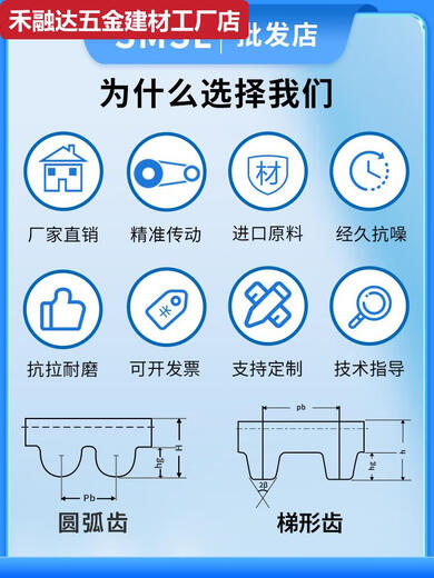 甜苗苗橡胶同步带-----传动带同步轮套装同步皮带 25mm 8M-1048