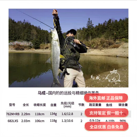 达亿瓦（DAIWA）ZILLION子龙竞技路亚竿套装远投翘嘴鲈鱼打黑路亚鱼杆 2.03m 马成-682LXS/直柄+纺车轮