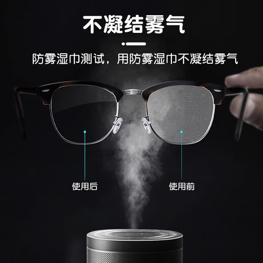 防雾擦眼镜湿巾镜片防起雾清洁眼镜布防起雾擦拭夏季除雾神器镜头 眼镜清洁湿巾 500片/5盒装