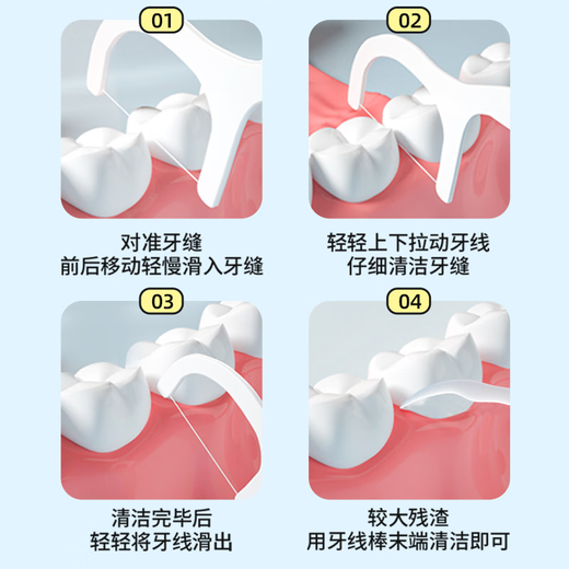 Hainuo Tom and Jerry co-branded dental floss picks, 500 pieces, round toothpicks to clean between teeth, ultra-fine family sales package