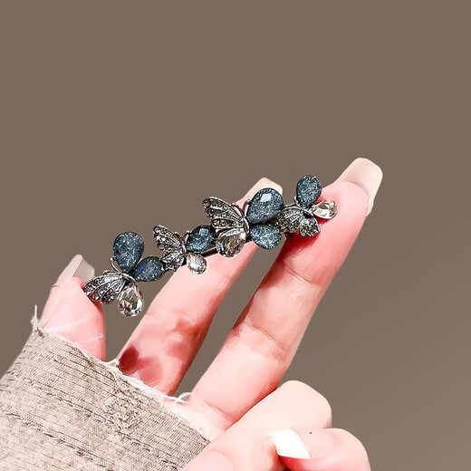 Chimera (CHIMERA) rhinestone hollow butterfly bangs side clip broken hair duckbill clip small hairpin headdress female hairpin female birthday gift
