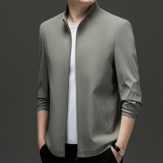 DVHNMK Brand Herrenjacke Herren Frühlings- und Herbst-New Style Business Casual High-End-Ständer Collar Executive Jacket Jacket Navy [Spot Quick Delivery] M 170 [Empfohlen 100-125 Jin [Jin ist gleich 0,5 kg]]