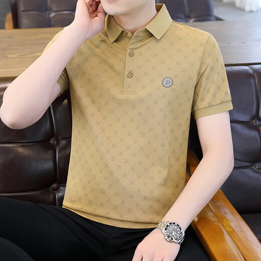 Playboy (Playboy) High-End-Kurzärärt-Polo-T-Shirt für Männer für Männer für Männer für Männer für die halbärmelige Sommer-Trend-Revers 9902-Weiß-M 90-110jin [Jin entspricht 0,5 kg].