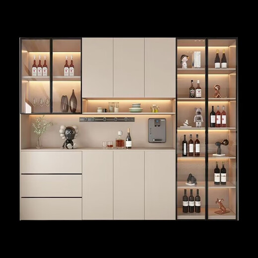 Aparador de madera sólida con pared para el gabinete de la pared gabinete del gabinete de vinos gabinete de la sala del gabinete de almacenamiento del gabinete de almacenamiento estilo 12240*40*220 sf expreso entregado a casa