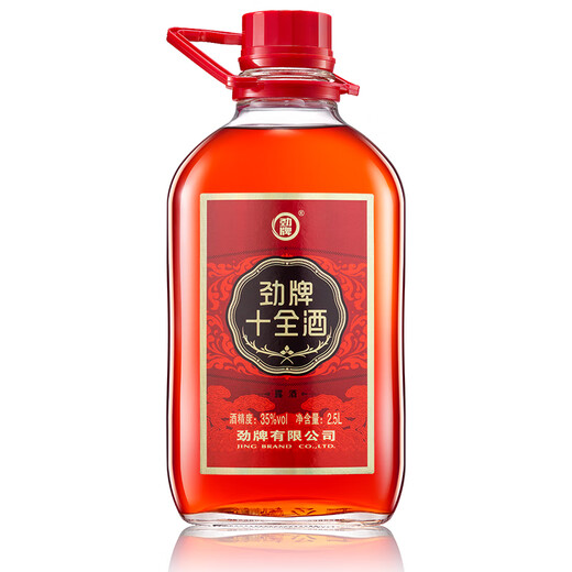 劲牌劲酒 中国劲酒养生谷酒十全养生酒2.5L大瓶 5斤装单瓶组合 35度 2.5L 1桶 十全酒