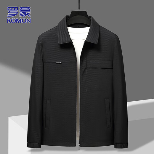 ROMON Executive-Jacke für Herren, Herbst und Winter, Business-Professionelle Jacke, trendiges Top für Papa im jungen und mittleren Alter, Grau, XL