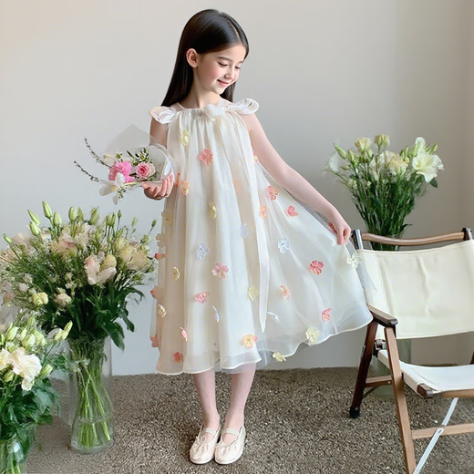 Minsheng girl flower mail princess robe à la mode
