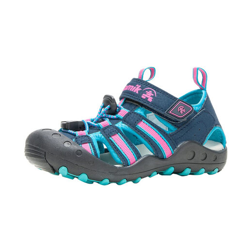 KamikKamik Girls Crab Sports Sandals, Navy/Teal Navy/Teal 5 Big Kid