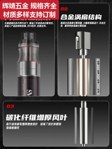 甜苗苗圣耐尔气动打磨机工业风磨笔气磨小型气动打磨抛光雕刻工具 旗舰版S-6636大扭力标配60件套