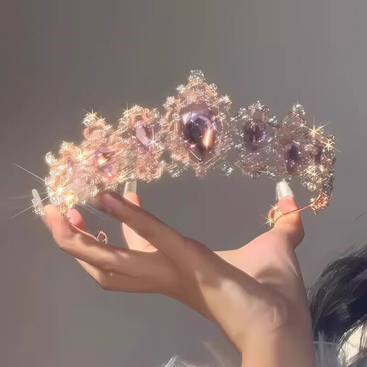 Shixi Baroque Dream retro headband female princess birthday crown headdress party atmosphere photo photo props Baroque Dream forest princess crown headband