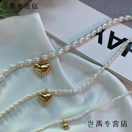 Flash engraved old Phoenix Korean love pearl pure silver necklace fairy versatile style medium necklace Lao Fengxiang same style