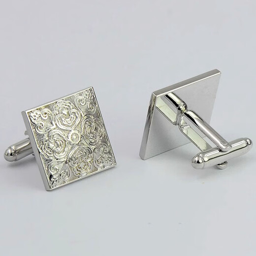 Nosskiss Klassische und exquisite gemusterte Metallmanschettenknöpfe für französische Hemdhemdhemdhemdhunger -Nägel Cufflinks klassisch gemusterte Manschettenknöpfe