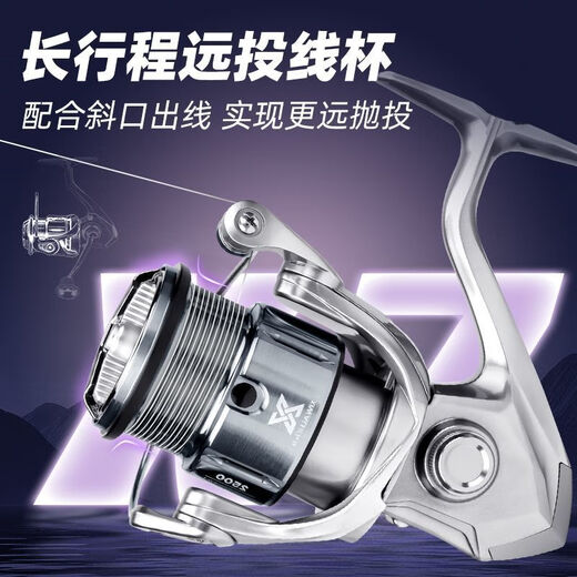 SHIMANO (SHIMANO) Super long-range casting lure spinning wheel high-speed ratio double guide rod integrated conductor single rocker arm C1500S order with fishing reel bag